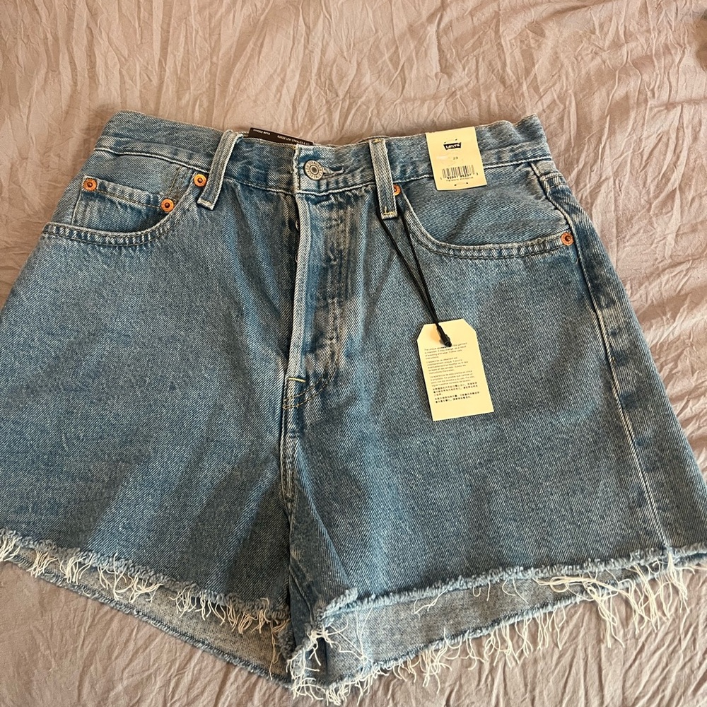 Levi's Light Blue Denim Jean Shorts